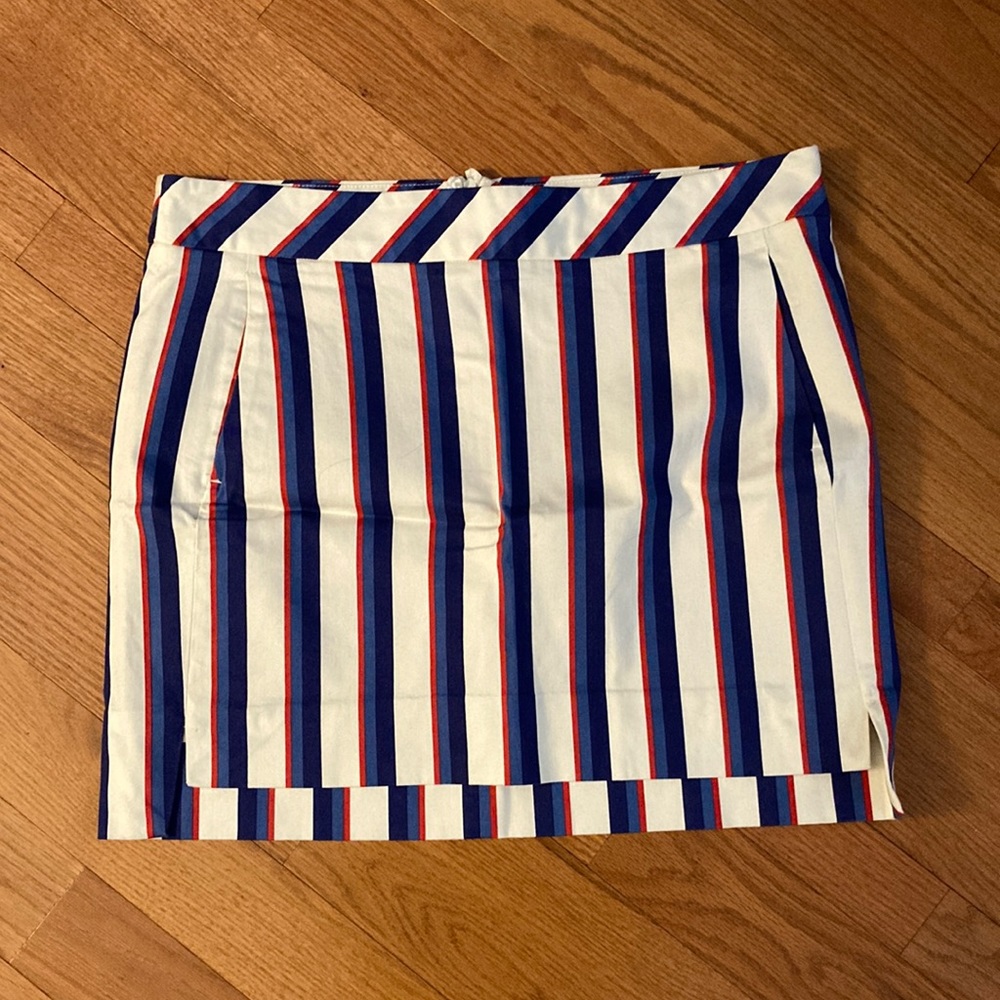 Brooks Brothers Blue and Red Striped Skirt